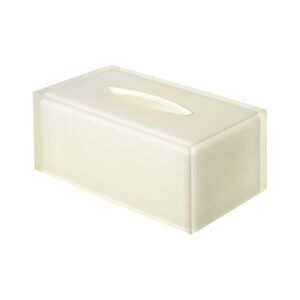 Jonathan Adler Hollywood Long Tissue Box, White